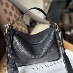 The Horse Clementine Bag Black with Gold Hardware